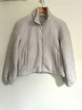 Clockhouse Cream Sherpa Zip-Up Jacket